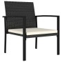 Sillas de comedor de jardín 4 unidades ratán sintético negro de vidaXL, Sillas de jardín - Ref: Foro24-315111, Precio: 131,49...