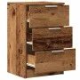 Mesitas de noche 2 uds madera ingeniería envejecida 40x36x65 cm de , Mesitas de noche - Ref: Foro24-856933, Precio: 97,88 €, ...