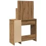 Tocador con luces LED roble artisan 86,5x35x136 cm de , Mesas - Ref: Foro24-857024, Precio: 120,49 €, Descuento: %