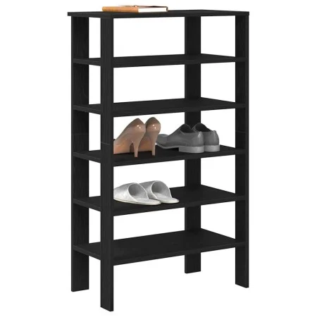Mueble zapatero madera contrachapada negro 61x32x105 cm de , Zapateros y organizadores de calzado - Ref: Foro24-859861, Preci...