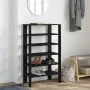 Mueble zapatero madera contrachapada negro 61x32x105 cm de , Zapateros y organizadores de calzado - Ref: Foro24-859861, Preci...