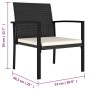 Sillas de comedor de jardín 4 unidades ratán sintético negro de vidaXL, Sillas de jardín - Ref: Foro24-315111, Precio: 131,49...