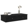 Estante de pared con cajones de madera contrachapada negro de , Estantes y estanterías - Ref: Foro24-859951, Precio: 58,78 €,...