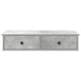 Estante de pared con cajones madera contrachapada gris hormigón de , Estantes y estanterías - Ref: Foro24-859953, Precio: 53,...