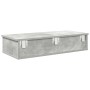 Estante de pared con cajones madera contrachapada gris hormigón de , Estantes y estanterías - Ref: Foro24-859953, Precio: 53,...