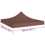 Techo de carpa para celebraciones marrón 2x2 m 270 g/m² de vidaXL, Cubiertas para carpas y cenadores - Ref: Foro24-315345, Pr...