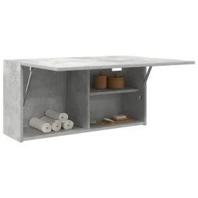 Mueble de pared baño madera ingeniería gris hormigón 80x25x40cm by , bathroom vanities - Ref: Foro24-860088, Price: 61,11 €, ...