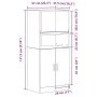 Mueble cocina madera ingeniería roble marrón 57x41,5x131,5 cm de , Armarios de cocina - Ref: Foro24-860127, Precio: 93,06 €, ...