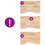 Tablero escritorio rectangular madera maciza roble sin tratar de , Tableros para mesas - Ref: Foro24-4009012, Precio: 74,68 €...