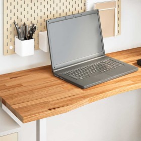 Tablero escritorio rectangular madera maciza roble marrón claro de , Tableros para mesas - Ref: Foro24-4009019, Precio: 89,06...