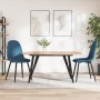 Sillas de comedor 2 unidades terciopelo azul en Sillas de comedor | Comprar online en Foru.es
