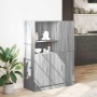 Set de muebles de cocina 2 pzas madera ingeniería gris sonoma de , Estantes y estanterías - Ref: Foro24-3324147, Precio: 196,...