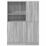 Set de muebles de cocina 2 pzas madera ingeniería gris sonoma de , Estantes y estanterías - Ref: Foro24-3324147, Precio: 196,...