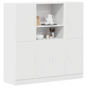 Mueble de cocina 3 piezas madera contrachapada blanca de , Estantes y estanterías - Ref: Foro24-3324151, Precio: 291,17 €, De...