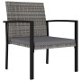 Sillas de comedor de jardín 2 unidades ratán sintético gris de vidaXL, Sillas de jardín - Ref: Foro24-315112, Precio: 83,34 €...
