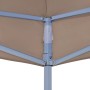 Techo de carpa para celebraciones gris taupé 2x2 m 270 g/m² de vidaXL, Cubiertas para carpas y cenadores - Ref: Foro24-315343...