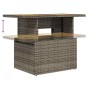 Set sofás jardín y cojines 7 pzas ratán sintético acacia gris de , Conjuntos de jardín - Ref: Foro24-3327609, Precio: 491,08 ...