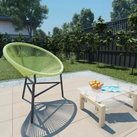 Silla redonda Acapulco ratán sintético verde de vidaXL, Sillas de jardín - Ref: Foro24-313141, Precio: 79,63 €, Descuento: %