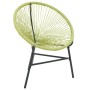 Silla redonda Acapulco ratán sintético verde de vidaXL, Sillas de jardín - Ref: Foro24-313141, Precio: 79,29 €, Descuento: %