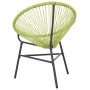 Silla redonda Acapulco ratán sintético verde de vidaXL, Sillas de jardín - Ref: Foro24-313141, Precio: 79,29 €, Descuento: %