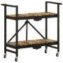 Carrito de cocina de madera maciza reciclada 87x36x81 cm de , Carros de cocina y comedor - Ref: Foro24-321711, Precio: 134,27...