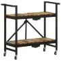 Carrito de cocina de madera maciza reciclada 87x36x81 cm de , Carros de cocina y comedor - Ref: Foro24-321711, Precio: 132,45...