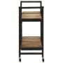 Carrito de cocina de madera maciza reciclada 87x36x81 cm de , Carros de cocina y comedor - Ref: Foro24-321711, Precio: 134,27...