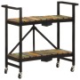 Carrito de cocina de madera maciza reciclada 87x36x81 cm de , Carros de cocina y comedor - Ref: Foro24-321711, Precio: 134,27...