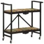 Carrito de cocina de madera maciza reciclada 87x36x81 cm de , Carros de cocina y comedor - Ref: Foro24-321711, Precio: 132,45...