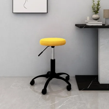 Silla de oficina giratoria de terciopelo amarillo mostaza de , Sillas de oficina - Ref: Foro24-333181, Precio: 44,84 €, Descu...
