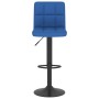 Taburete de cocina de tela azul de , Taburetes de cocina - Ref: Foro24-334276, Precio: 69,88 €, Descuento: %