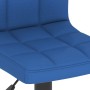 Taburete de cocina de tela azul de , Taburetes de cocina - Ref: Foro24-334276, Precio: 69,88 €, Descuento: %