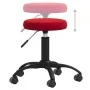 Silla de comedor terciopelo rojo tinto de , Sillas de comedor - Ref: Foro24-3085733, Precio: 53,11 €, Descuento: %