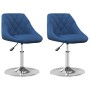 Sillas de comedor giratorias 2 uds terciopelo azul de , Sillas de comedor - Ref: Foro24-335287, Precio: 123,41 €, Descuento: %