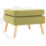Reposapiés de tela verde de , Otomanas - Ref: Foro24-288738, Precio: 85,41 €, Descuento: %