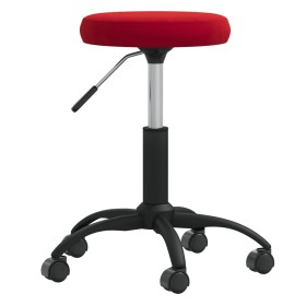Taburete de masaje terciopelo rojo vino de , Sillones de masaje - Ref: Foro24-3085744, Precio: 54,01 €, Descuento: %