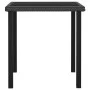Mesa de comedor para jardín ratán sintético negro 70x70x73 cm de vidaXL, Mesas de jardín - Ref: Foro24-315114, Precio: 106,40...