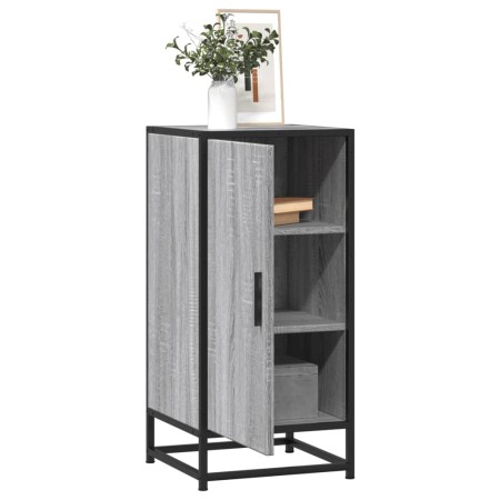 Aparador madera ingeniería y metal gris Sonoma 35,5x35x76 cm de , Aparadores - Ref: Foro24-848942, Precio: 58,71 €, Descuento: %