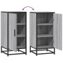 Aparador madera ingeniería y metal gris Sonoma 35,5x35x76 cm de , Aparadores - Ref: Foro24-848942, Precio: 58,71 €, Descuento: %