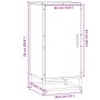 Aparador madera ingeniería y metal gris Sonoma 35,5x35x76 cm de , Aparadores - Ref: Foro24-848942, Precio: 58,71 €, Descuento: %