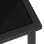Mesa de comedor para jardín ratán sintético negro 70x70x73 cm de vidaXL, Mesas de jardín - Ref: Foro24-315114, Precio: 106,40...