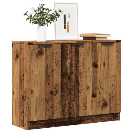 Aparador de madera de ingeniería envejecida 90,5x30x70 cm de , Aparadores - Ref: Foro24-856842, Precio: 90,46 €, Descuento: %