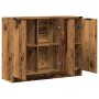 Aparador de madera de ingeniería envejecida 90,5x30x70 cm de , Aparadores - Ref: Foro24-856842, Precio: 90,46 €, Descuento: %
