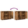 Aparador de madera de ingeniería envejecida 90,5x30x70 cm de , Aparadores - Ref: Foro24-856842, Precio: 90,46 €, Descuento: %
