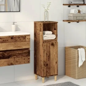 Armario de baño madera de ingeniería envejecida 30x30x100 cm de , Muebles de baño - Ref: Foro24-857108, Precio: 54,07 €, Desc...