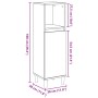 Armario de baño madera de ingeniería envejecida 30x30x100 cm de , Muebles de baño - Ref: Foro24-857108, Precio: 55,89 €, Desc...