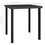 Mesa de comedor para jardín ratán sintético negro 70x70x73 cm de vidaXL, Mesas de jardín - Ref: Foro24-315114, Precio: 106,40...