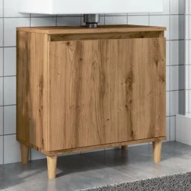 Mueble de lavabo madera de ingeniería roble artisan 58x33x60 cm de , Tocadores de baño - Ref: Foro24-857115, Precio: 56,56 €,...