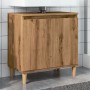 Mueble de lavabo madera de ingeniería roble artisan 58x33x60 cm de , Tocadores de baño - Ref: Foro24-857115, Precio: 58,35 €,...