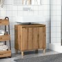 Mueble de lavabo madera de ingeniería roble artisan 58x33x60 cm de , Tocadores de baño - Ref: Foro24-857115, Precio: 58,35 €,...